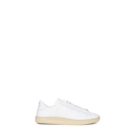 Valentino Garavani Men White Nappa Calfskin Royco Sneakers